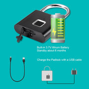 Fingerprint Smart Padlock - Up|Scale Essentials