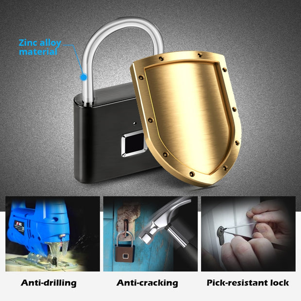 Fingerprint Smart Padlock - Up|Scale Essentials